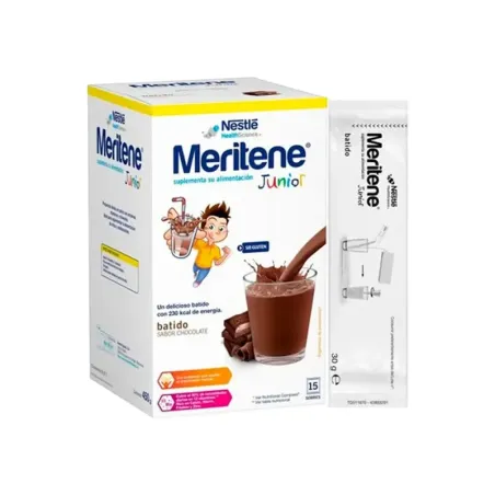 Meritene junior batido sabor chocolate, 15 sobres| BelliFarma