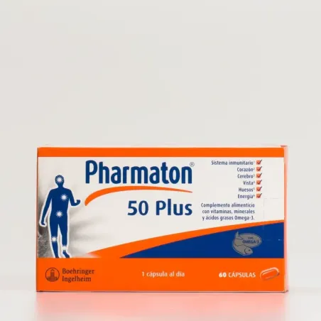 Pharmaton 50 Plus, 60 cápsulas| BelliFarma
