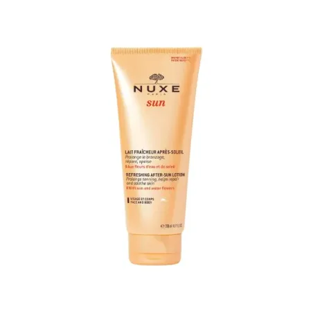 Nuxe Sun leche facial y corporal refrescante para después del sol, 200 ml| BelliFarma