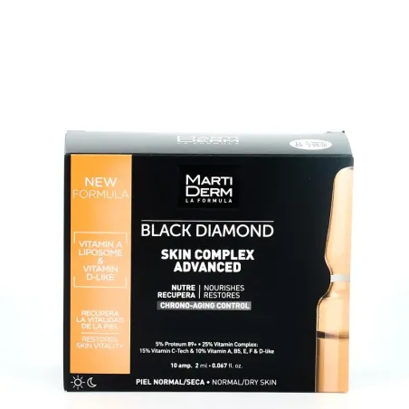 Martiderm Skin Complex Black Diamond, 10 ampollas| BelliFarma