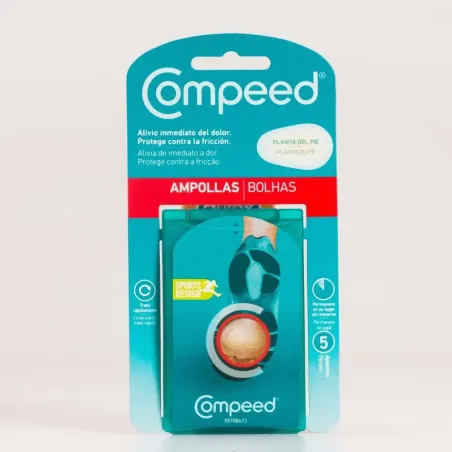 Compeed Ampollas Plantas de los pies, 5 unidades.| BelliFarma