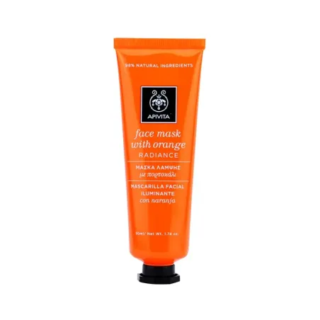 Apivita Mascarilla Facial Iluminante Naranja 50 ml| BelliFarma