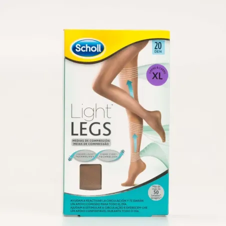Dr Scholl Medias de compresión carne talla XL 20 den, 1 unidad.| BelliFarma
