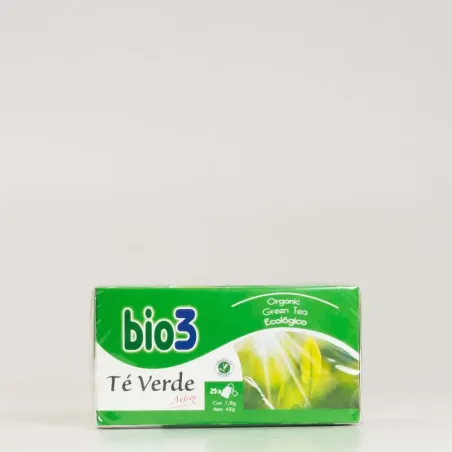 Bio3 Té Verde Ecológico 1.8 gr 25 Filtros| BelliFarma