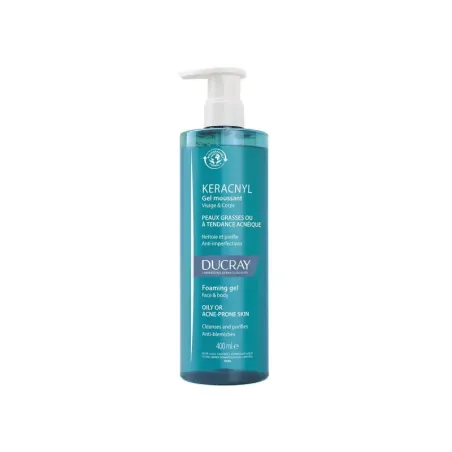 Ducray Keracnyl Gel Limpiador, 400 ml| BelliFarma