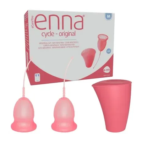 Enna cycle copa menstrual talla M, 2 copas| BelliFarma