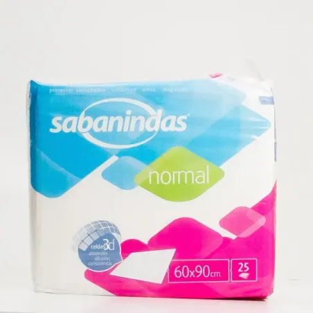Sabanindas Protector Normal 60x90cm, 25U.| BelliFarma