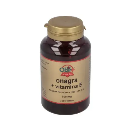 Obire Aceite de Onagra + Vit E 500 mg, 220 perlas.| BelliFarma