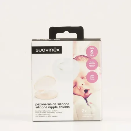 Suavinex Pezonera Silicona Talla S, 2Uds.| BelliFarma