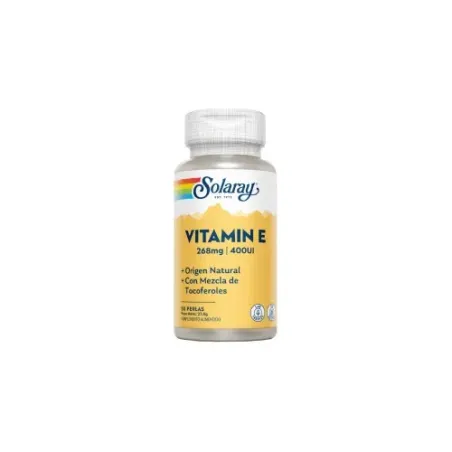 Solaray Vitamina E, 50 Perlas| BelliFarma