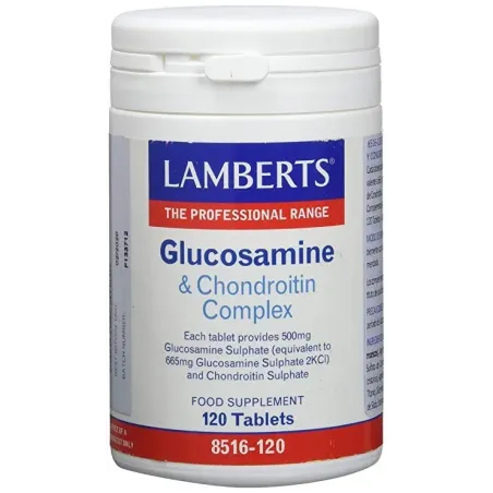 LAMBERTS Glucosamina y Condroitina Complex, 120 comprimidos.| BelliFarma