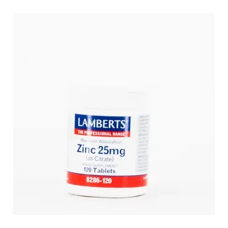 LAMBERTS Zinc 25 mg, 120 comprimidos. | BelliFarma