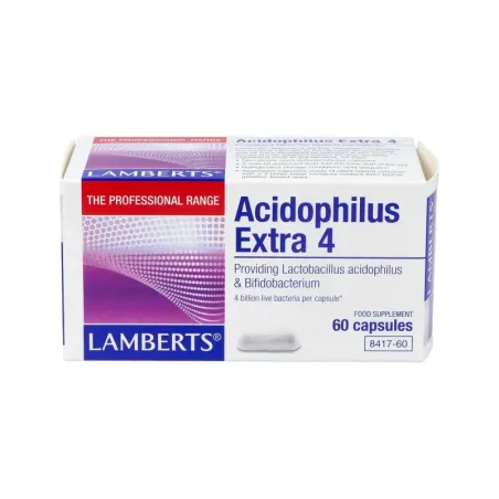 Lamberts Acidophilus extra 4, 60 cápsulas | BelliFarma