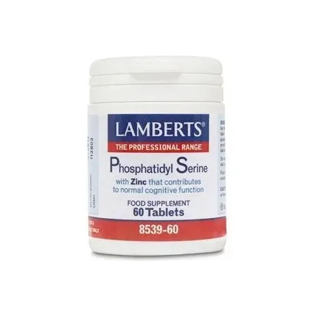 Lamberts Fosfatidil serina 100 mg + Zinc, 60 comprimidos. | BelliFarma
