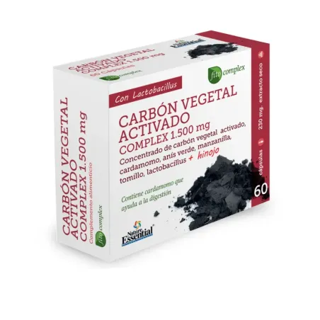 Nature Essential Carbón Complex 1.500mg, 60 cápsulas. | BelliFarma