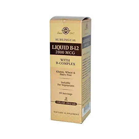 Solgar Vit B-12 Líquida B-Complex, 59 ml. | BelliFarma