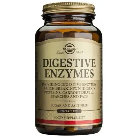 Solgar Vegan Enzimas Digestivas, 250 Comp | BelliFarma