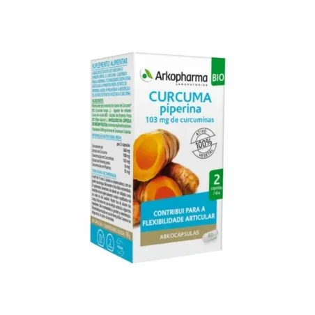 Arkopharma Cúrcuma Piperina, 80 cápsulas | BelliFarma