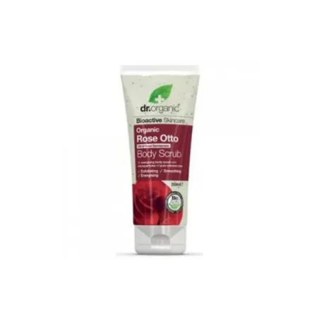 Dr Organic Exfoliante corporal Rose Otto, 200ml. | BelliFarma