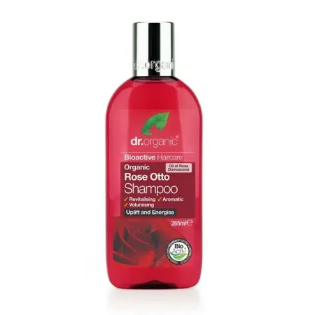 Dr Organic Champú Rose Otto, 265ml. | BelliFarma