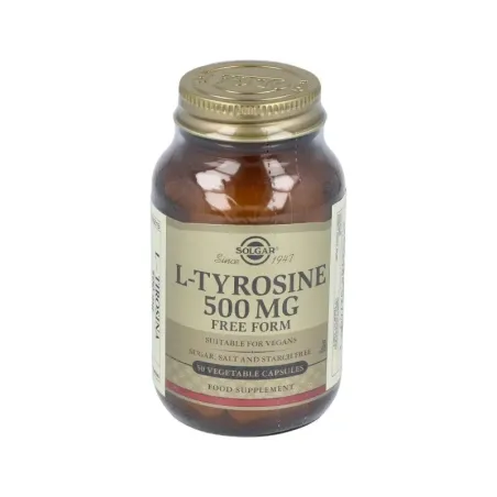 Solgar L- Tirosina 500 mg, 50 Cápsulas Vegetales. | BelliFarma