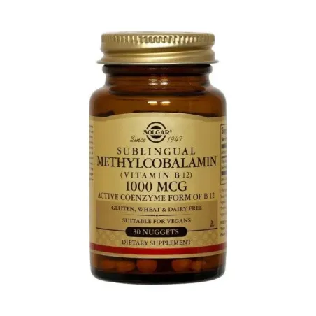 Solgar Metilcobalamina 1000 mcg, 30 Comprimidos Masticables. | BelliFarma