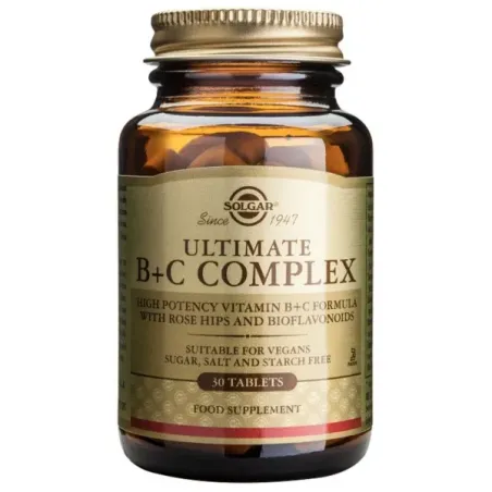 Solgar Ultimate B + C Complex, 30 Comprimidos | BelliFarma