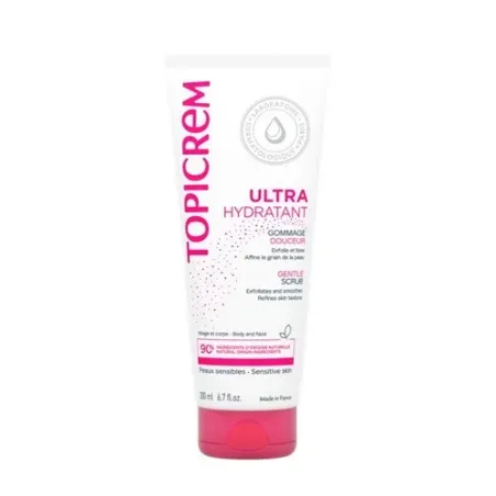 Topicrem UH exfoliante suave, 200 ml | BelliFarma