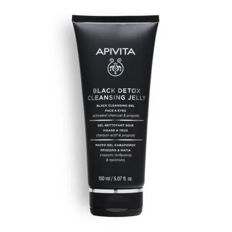 Apivita Black Detox Gel Limpiador, 150ml | BelliFarma