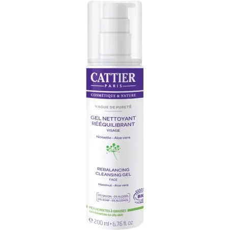 Cattier Gel Limpiador Reequilibrante, 200 ml | BelliFarma