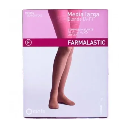 Farmalastic Media Larga compresión fuerte blonda talla G | BelliFarma