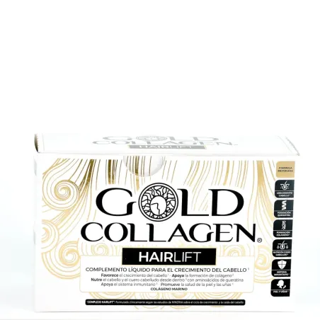 Gold Collagen Hairlift, 10 viales | BelliFarma