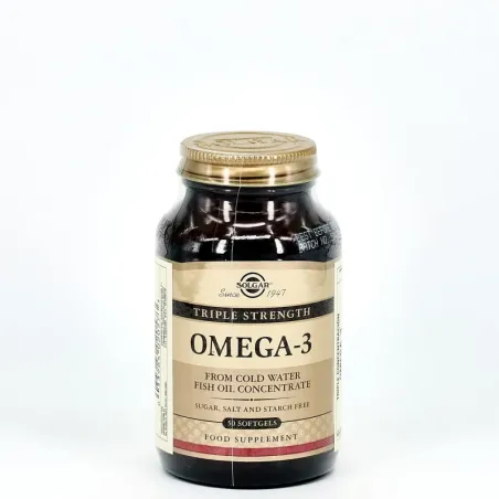 Solgar Omega 3 Triple Concentración, 50 cápsulas | BelliFarma