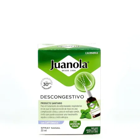 Juanola Spray Nasal Descongestivo, 20 ml | BelliFarma