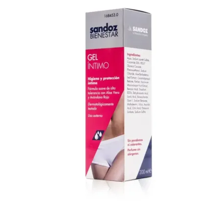 Sandoz Bienestar Gel Íntimo, 200 ml | BelliFarma