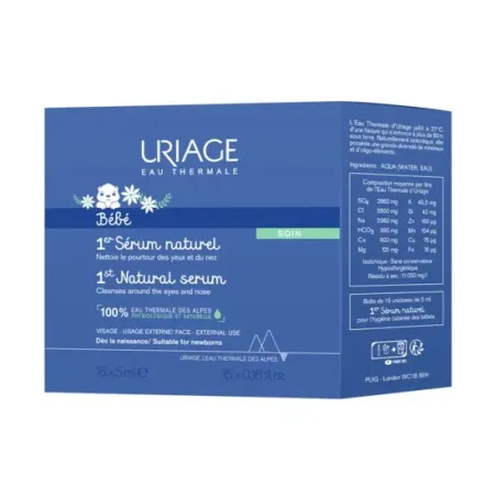 Uriage Bebé 1er Serum Natural, 15x5 ml. | BelliFarma