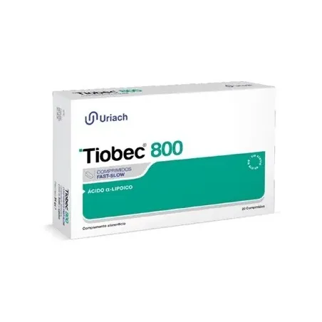 Tiobec 800, 20 comprimidos | BelliFarma