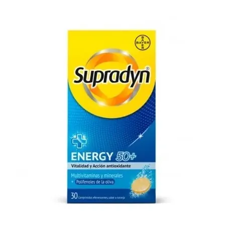 Supradyn Energy 50+, 30 Comprimidos Efervescentes | BelliFarma