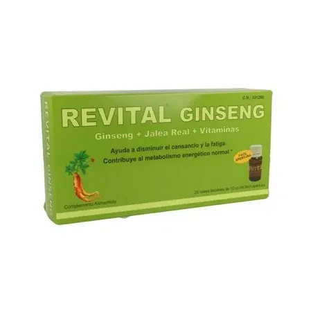 Revital ginseng + jalea + vitaminas, 20 ampollas | BelliFarma