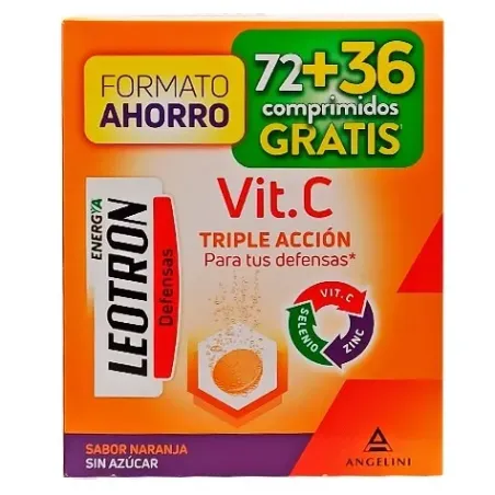 Leotron vitamina C, 72 + 36 comprimidos | BelliFarma