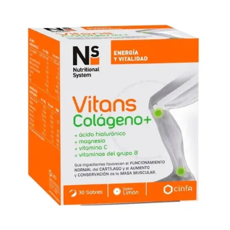Ns vitans colágeno+ sabor limón, 30 sobres | BelliFarma