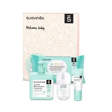Suavinex Welcome Baby canastilla bebé rosa | BelliFarma