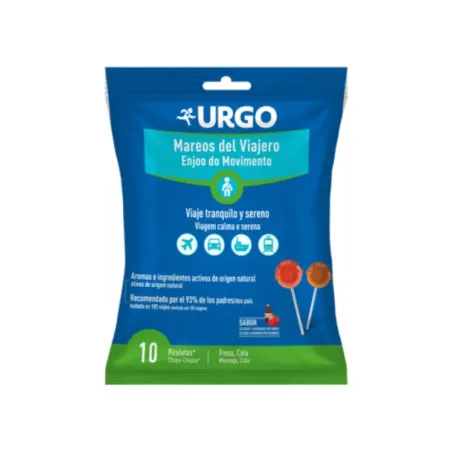 Urgo Mareos del Viajero, 10 piruletas | BelliFarma