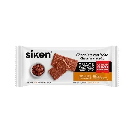 Siken Snack entre horas chocolate con leche, 1 galleta de 25 g | BelliFarma