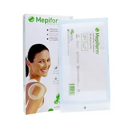 Mepiform reductor de cicatrices apósitos de silicona, 5 unidades 10x18 cm | BelliFarma