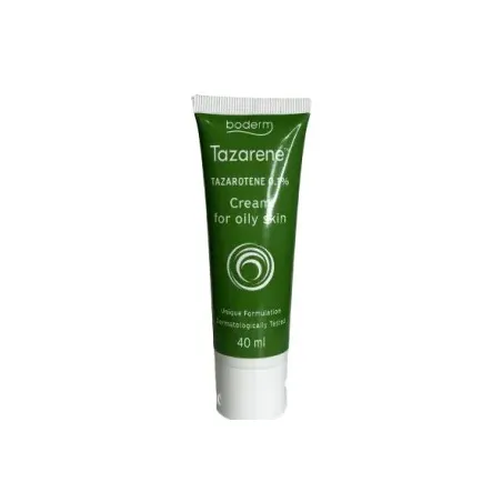 Boderm Tazarene 0,1% crema tópica pieles grasas acneicas, 40 ml | BelliFarma