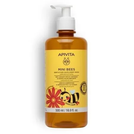 Apivita mini bees gel y champú suave para niños, 500 ml | BelliFarma