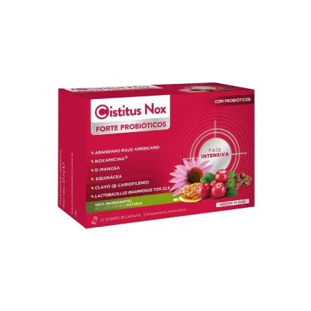 Uriach Cistitus Nox Forte Manosa + Probióticos| BelliFarma