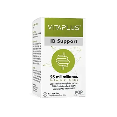 Vitaplus IB support, 20 cápsulas| BelliFarma