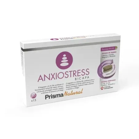 Prisma Natural Anxiostress duplo, 15 comprimidos| BelliFarma
